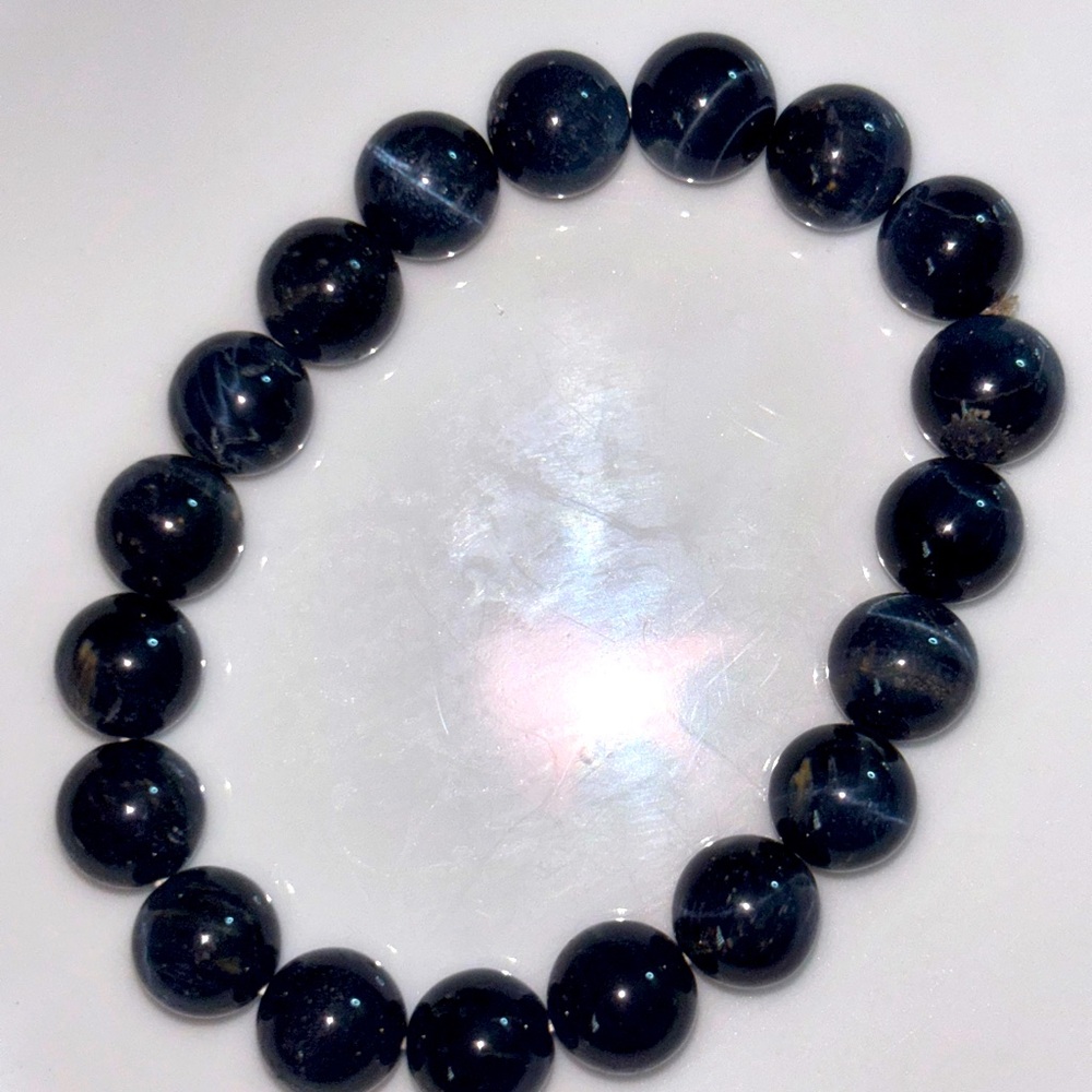 Natural Blue Tigers Eye Bracelet